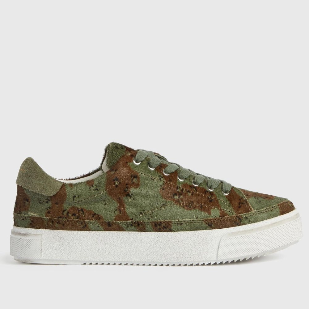 All saints Trish camo platform, women’s shoes, sneakers, size 39, green